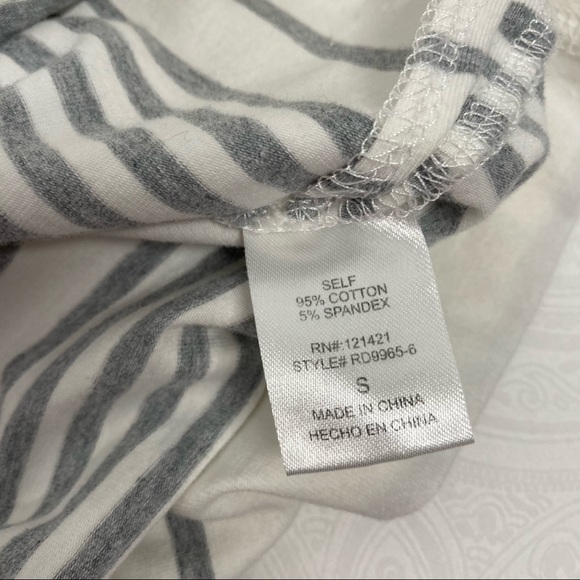 Ellison | white striped tunic top size S - Picture 2 of 9